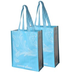 Hot Selling Eco- friendly Recycled Laminated Non Woven Shopping Bag With Custom Logo